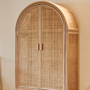 Rotan Gebogen Kledingkast